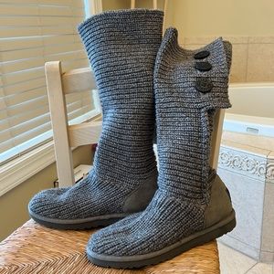 UGG Australia classic Cardy grey knit wool boots. Great condition! Warm & toasty